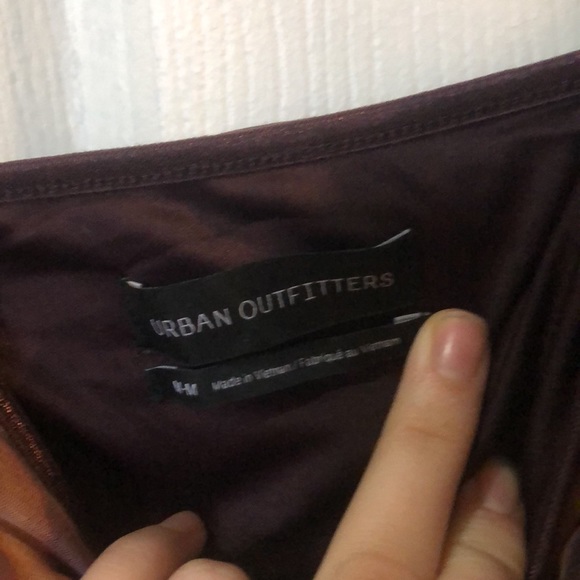 Urban Outfitters brown ruched mesh body con dress - Picture 4 of 5